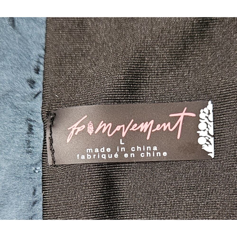 FREE PEOPLE Movement Women's L Way Home Shorts Wide Elastic Waist Logo Brief - Picture 4 of 9
